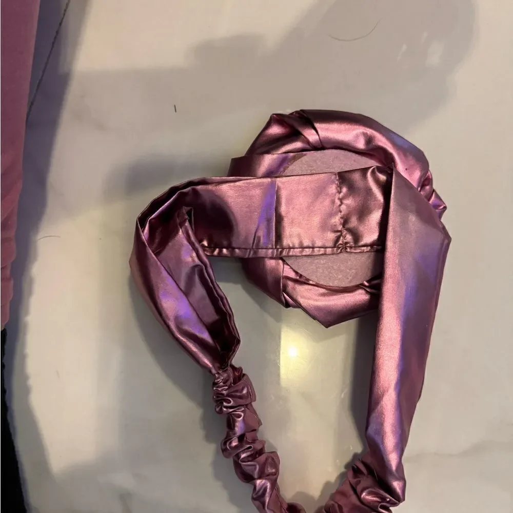 Pink rose Headband #9